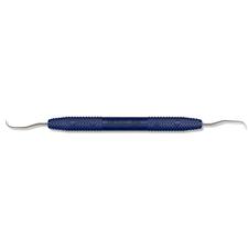 Sondes exploratrices – 11/12, acier inoxydable, manche en résine bleu, double extrémité