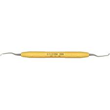 Curettes Amazing Gracey™ – No. 11/12 Gracey, longue portée mini, manche en résine jaune, double extrémité