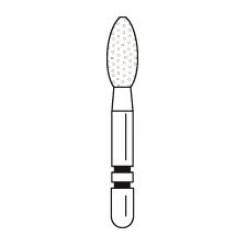 Fraises diamantées Two Striper® – FGSS, gros, vert, 5/emballage