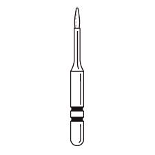 Fraises diamantées Two Striper® FGSS Microprep™ – FGSS, moyenne, bleue, aiguille, No. MP89M, diamètre de 0,7 mm, 5/emballage