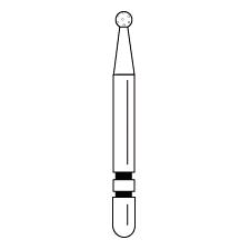 Fraises diamantées Two Striper® – FG, grossière, verte, bout rond, 5/emballage