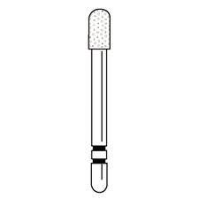 Fraises diamantées Two Striper® – FG, fine, rouge, cône à bout rond, 5/emballage