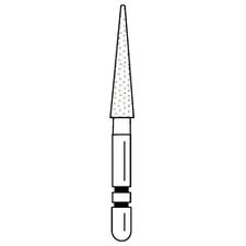 Fraises diamantées Two Striper® – FG, très fine, jaune, 5/emballage