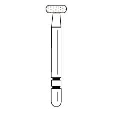 Fraises diamantées Two Striper® – FG, fine, rouge, roue, 5/emballage