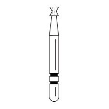 Fraises diamantées pour retrait d'amalgame FG Two Striper® - FG, sablier, 5/emballage