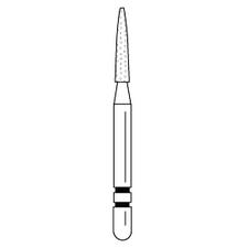 Two Striper® Diamond Burs – FG, Very Fine, Yellow, Flame, 5/Pkg