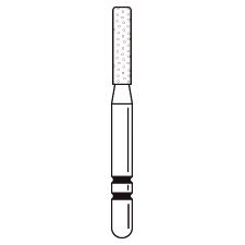 Fraises diamantées Two Striper® – FG, fine, rouge, cylindre KR, no 521, diamètre de 1,4 mm, longueur de 6 mm, 5/emballage