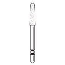 Fraises diamantées Two Striper® FG à forêt guide entièrement en céramique – FG, bout de guide conique, 5/emballage
