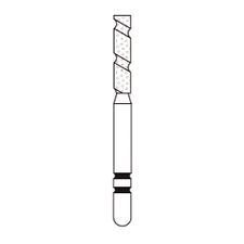Two Striper® TS2000™ Diamond Burs – FG, Coarse, Green, Cylinder Flat End, 5/Pkg