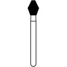 Fraises diamantées de réduction occlusale à usage unique Solo Diamond™ – FG, grossière, vert, cylindrique, 25/emballage