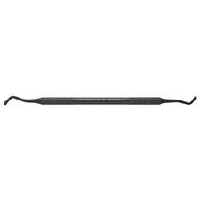 Instruments pour obturation composite/plastique – Spatule à sculpter pour manipulation CMI-21B, manche en aluminium anodisé noir, double extrémité