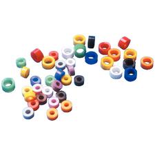 Anneaux d’identification – 100/emballage, assortiment
