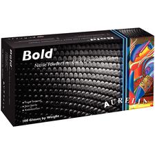 Gants d’examen en nitrile Aurelia® Bold™ – Non poudrés, noirs, 100/emballage