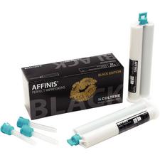 Affinis® Black Edition Impression Material – Heavy Body, 2 (75 ml) Cartridges, 8 Mixing Tips