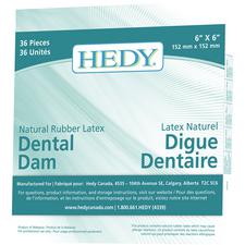 Digue dentaire en latex de caoutchouc naturel Hedy®