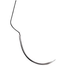 Aiguille de suture en polypropylène bleu Perma Sharp® – non absorbable, 5 à 0, C-17, 3/8 cercle, découpe inverse, 18", 12/emballage