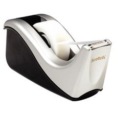 Scotch Desktop Tape Dispenser Silver/Black, 1