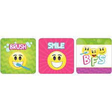 Dental Licensed Stickers, 2-1/2" W x 2-1/2" H, 6 Designs/Roll, 100/Roll