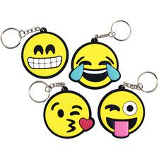 Emoticon Keychains, Assorted, 2-1/2