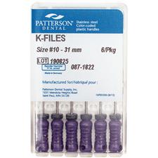 Patterson® Single Use K-Files – 31 mm Length, 6/Pkg