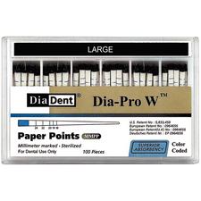 Dia-PRO Type Paper Points – 0.04 Taper, 100/Pkg