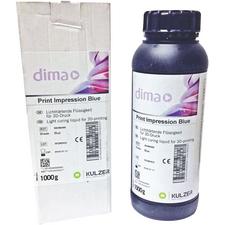 dima Print Impression Material – Blue, 1000 g Bottle