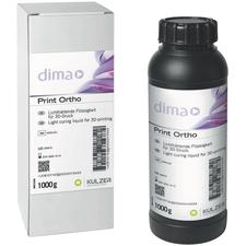 dima Print Ortho Material – Transparent Blue, 1000 g Bottle
