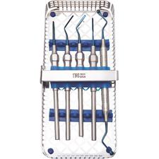 Nécessaire de périotomes dentelés avec cassette