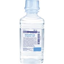 Sterile Water For Irrigation, USP – Plastic Bottle, 500 ml, 18/Pkg