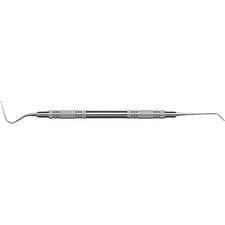 Brunissoirs – PA, instrument de mise en place d’hydroxyde de calcium/ciment isolant, manche standard en acier inoxydable, double extrémité