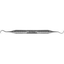 Curette Turgeon McCall modifiée – Manche Satin Steel no 6, double extrémité