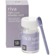 Matériau de restauration en verre ionomère photopolymérisable Riva, recharge de poudre (15 g)