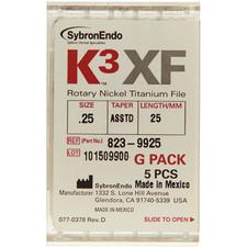 K3™ XF NiTi Files – G Packs, 5/Pkg