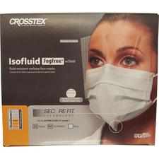 Masques Isofluid® FogFree® à bandes auriculaires avec écran et technologie de SecureFit – ASTM niveau 1, bleu, 25/boîte