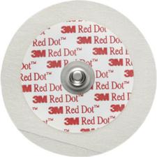 3M™ Red Dot™ ECG Monitoring Electrode Pediatric with 3M™ Micropore Tape Backing – 1.75" (4.4 cm) Diameter, 50/Pkg