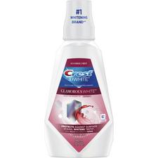 Crest® 3D White™ Glamorous White™ Multi-Care Whitening Mouthwash – Alcohol Free, Arctic Mint, 946 ml Bottle, 4/Pkg