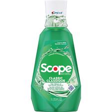 Scope® Mouthwash – 1 Liter Bottle, Original Mint, 6/Pkg