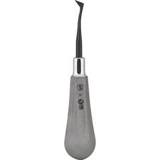 Élévateur chirurgical BTG – Cryer, West, universel, revêtement en nitrure de titane, manche Bloody Tooth Guy, extrémité unique