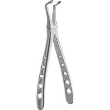 Pince d’extraction Atraumair dépoussiérée au diamant – Pince n° 45 à racine, dentelée, inférieure