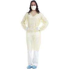 Blouses de protection Medicom® – standard, jaunes, 10/emballage