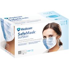 Masques d'intervention SafeMask® SofSkin® à bandes auriculaires – ASTM niveau 1, 50/boîte