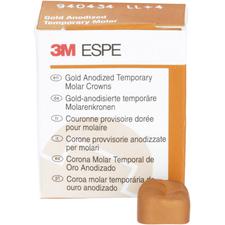 Gold Anodized Crown Refill – Second Molar, Lower Left, 5/Pkg