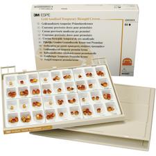 Gold Anodized Temporary Bicuspid Crown Set