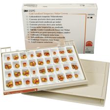Gold Anodized Temporary Molar Crown Set