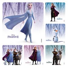 Movie Licensed Stickers, 2-1/2" W x 2-1/2" H, 6 Designs/Roll, 100/Roll