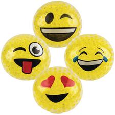 Squeezy Bead Emoticon Balls, 12/Pkg