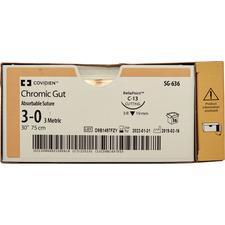 Chromic Gut Sutures Absorbable – Reverse Cutting, 36/Pkg