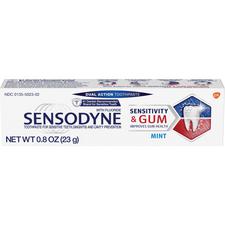 Sensodyne® Sensitivity and Gum Toothpaste – 0.8 oz Tube, Mint, 36/Pkg