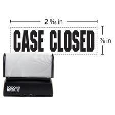 Pre-Inked Stamp, Name and Address, Imprint Area: 2-5/16" W x 7/8" H, Black or Red Ink.