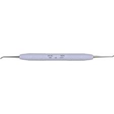 Spatules à sculpter – en forme de cuillère/curette pointue, double extrémité, gris onyx